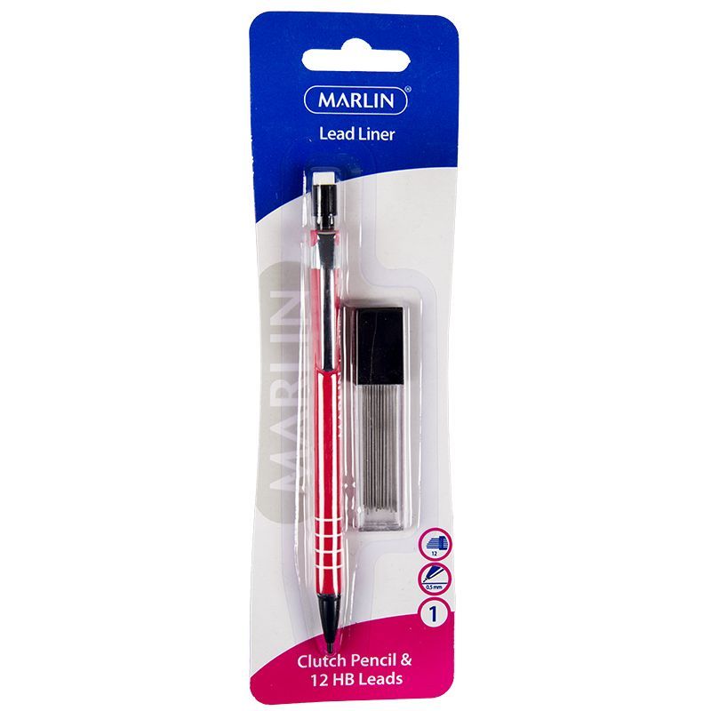 Big_6009685854582-RD Marlin Clicker Clutch Pencil And Lead Set Red - Image 1