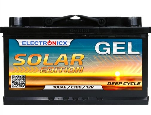 The Solarix 12V 100Ah Gel Battery