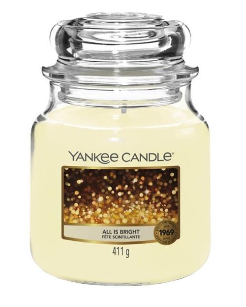 Yankee Candle All Is Bright Medium Jar Retail Box