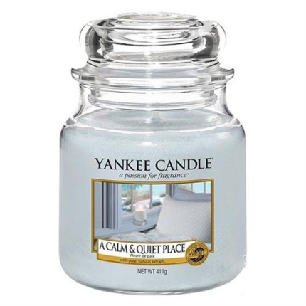 Yankee Candle Calm & Quiet Medium Jar Retail Box