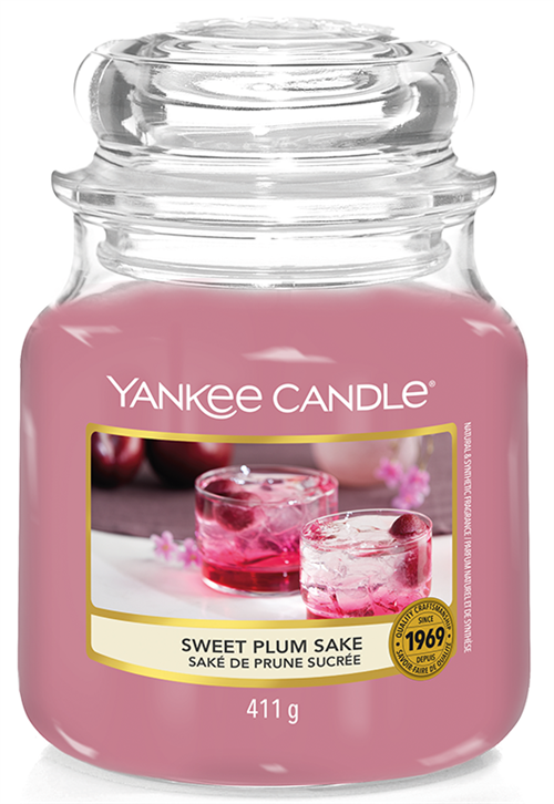 Big_5038581134369-header353422 Yankee Candle Sweet Plum Sake Medium Jar Retail - Image 1