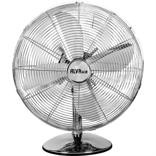 Big_ACS211main1 Alva Air 30cm Chrome Metal Desktop Fan - Image 1
