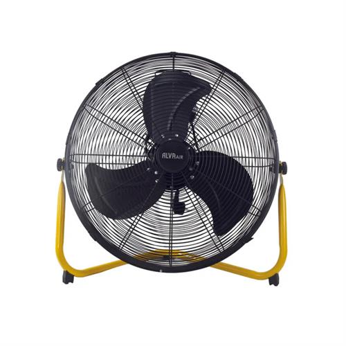 Big_ACS603main1 Alva Air 50cm Black With Yellow Floor Fan 160w - Image 1