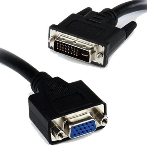 Big_DVI-VGA1.8M_009 UniQue DVI Male to VGA Female 1.8m Cable - Image 1
