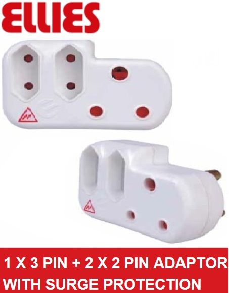Ellies Power Socket Extension Adaptor with Surge