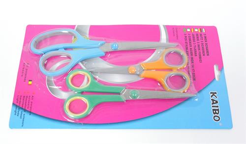 Casey 3 pc Multicolour Household Scissor Pack