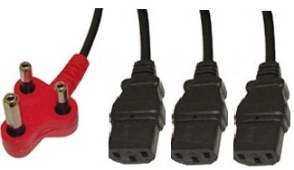 Big_PC-6D3HBK3.8 UniQue Dedicated Tri Head Power Cable 3.8m - Image 1