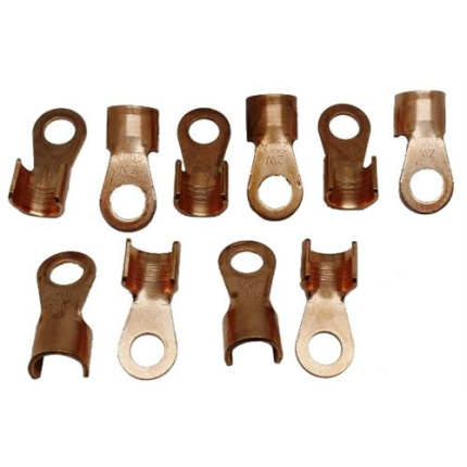 Solarix Non Insulated Copper Battery Cable Lug 35