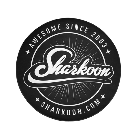 Big_Sharkoon_Floor_Mat_01 Sharkoon 120CM Round Mat Black - Image 1