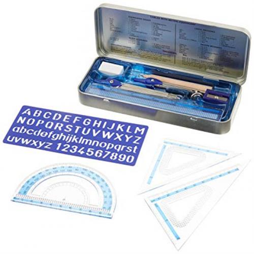 Big_4007817557112-001 Staedtler 10 Piece Mathematical Instruments Set - Image 1