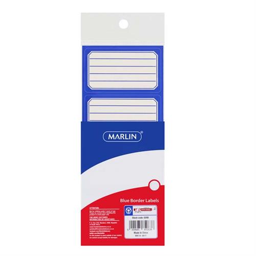Big_6009608642265-01 Marlin Blue Border School Labels - Image 1