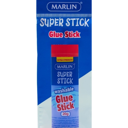 Marlin Non Toxic 20g Glue Stick Single