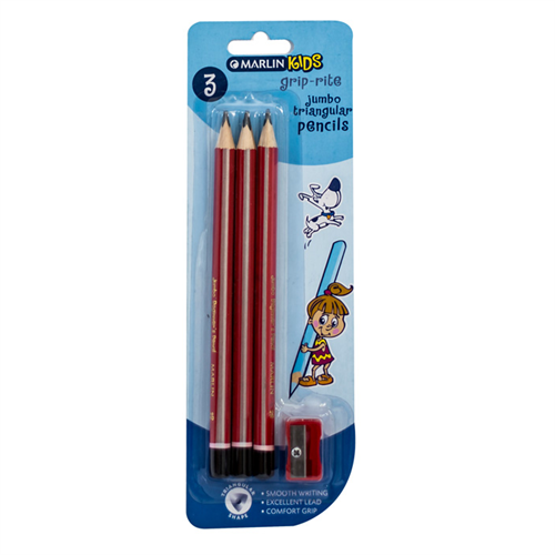 Big_6009685850102-01 Marlin Scribbler HB Pencil Black and Silver - Image 1