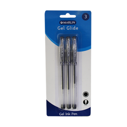 Marlin Gel Glide Gel Ink Pens Colour: Black