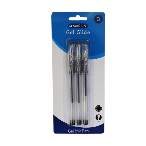 Big_6009699512249-01 Marlin Gel Glide Gel Ink Pens Colour: Black - Image 1