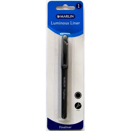 Big_6009699515059-01 Marlin Precision Fineliner Pens Colour: Black - Image 1