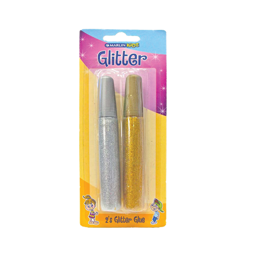 Big_6009699517886-01 Marlin Kids Glitter Glue 10ml 2's - Image 1