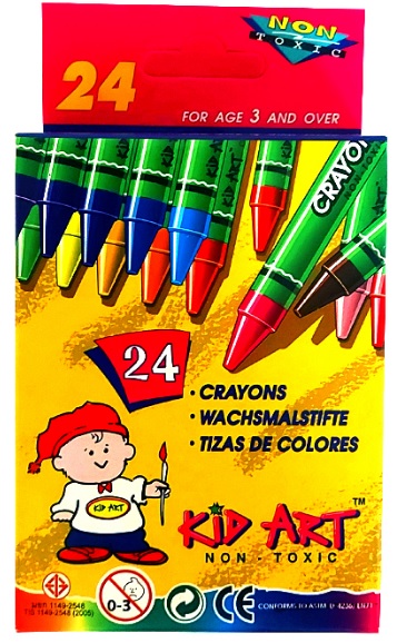 Big_8851934730080-001 Kid Art Wax Crayons 24 Pack - Image 1