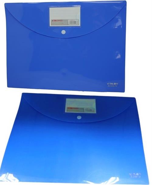 Big_BWDL5269-BLUmain4 DLOffice A4 Carry Folder with Press Stud on Flap - Image 1