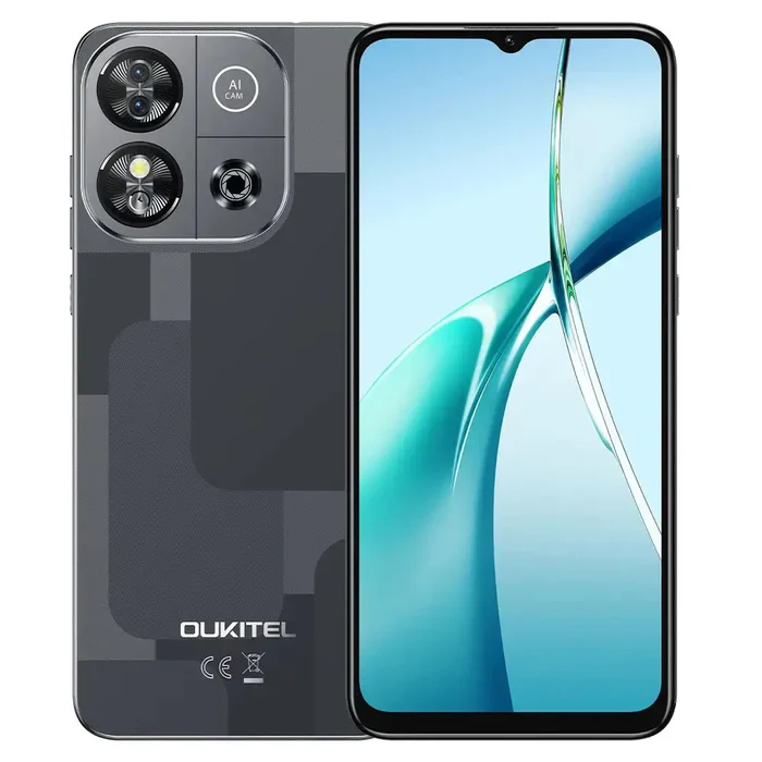 Big_C57S-black_1-1 Oukitel C57s 6.52 Inch Ultra Thin Smartphone - Image 1
