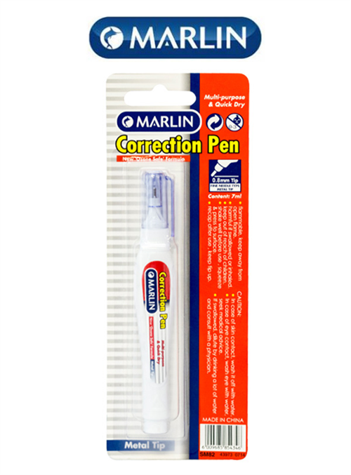 Big_SM82 Marlin Office Essentials 7ml Correction Fluid Pen - Image 1
